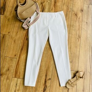 Loft Marisa White Skinny Pant